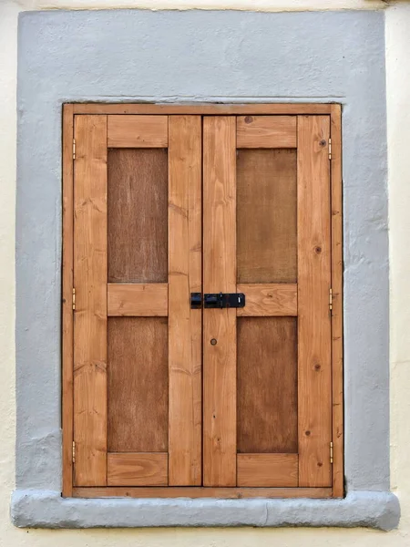 Dřevěné Dveře Moderního Domu Detaily Exteriéru — Stock fotografie