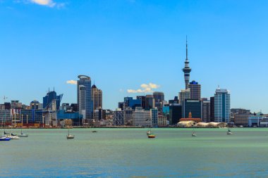 Auckland cityscape Yeni Zelanda