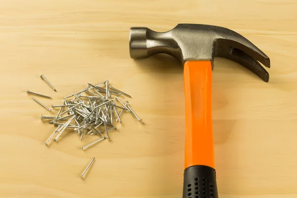 Hammer and nails — Stock Photo, Image