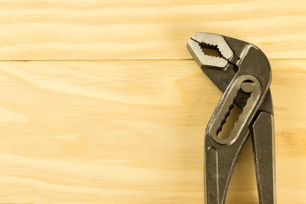 Pair of steel mole grips with adjustable jaws — Stock Photo, Image