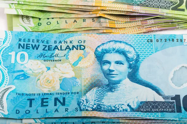 Poznámky v Novém Zélandu měně — Stock fotografie