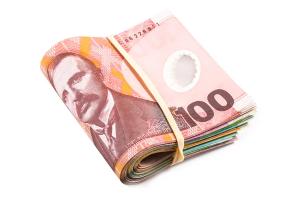 yüz dolar faturaları katlanmış