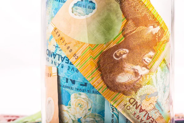 Poznámky v Novém Zélandu měně — Stock fotografie