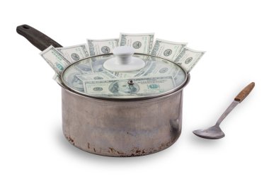 Dolarlarına kullanılan tencerede 