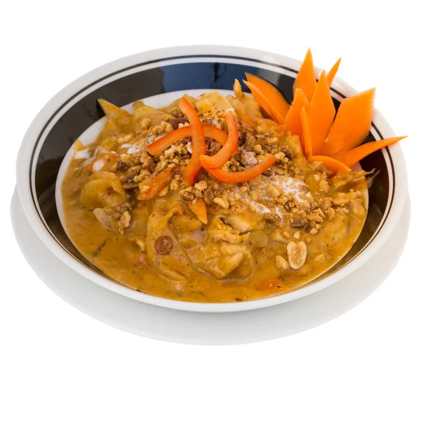 Panang curry geïsoleerd op wit — Stockfoto