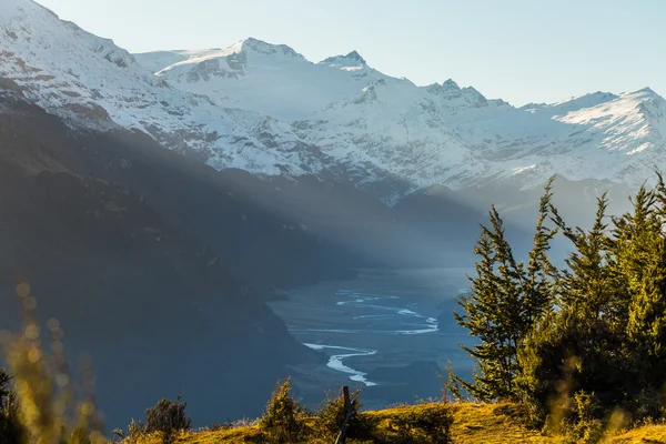 Paisagem de montanha em Glenorchy — Fotografia de Stock