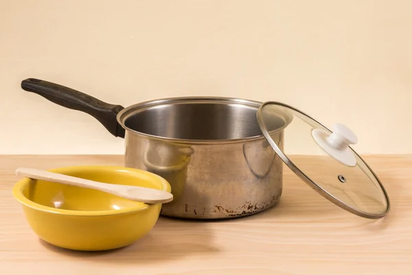 Stock pot kitchen tools — Stock Photo, Image