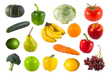 Meyve ve sebze koleksiyonu