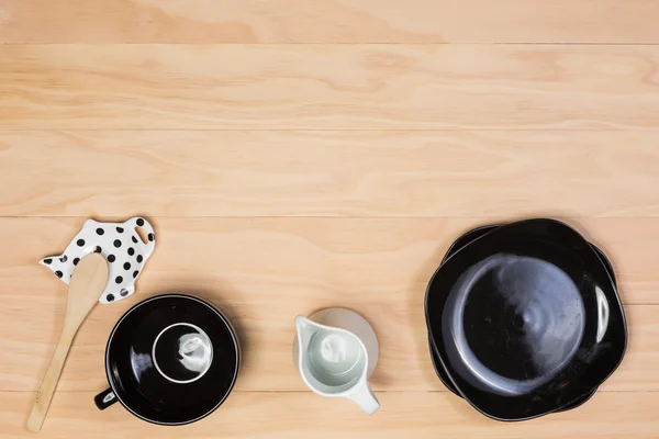 Porcelana blanca y negra — Foto de Stock