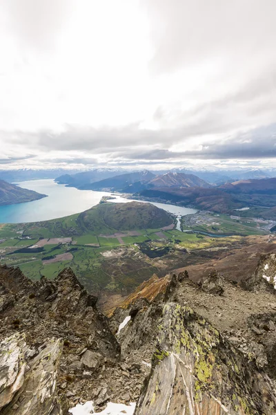 Přehlédnout novozélandského Queenstown — Stock fotografie