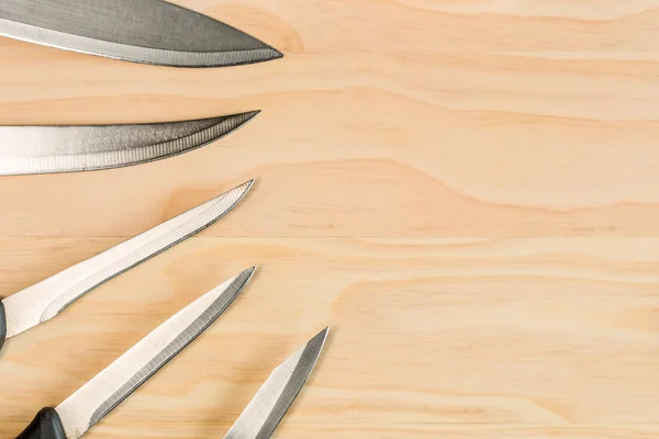 Molti coltelli da cucina — Foto Stock