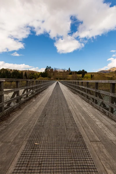 Ponte storico sul fiume Shotover — Foto Stock