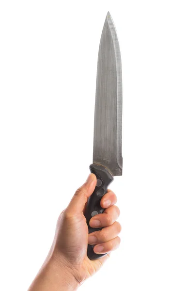 Mão segurar faca — Fotografia de Stock