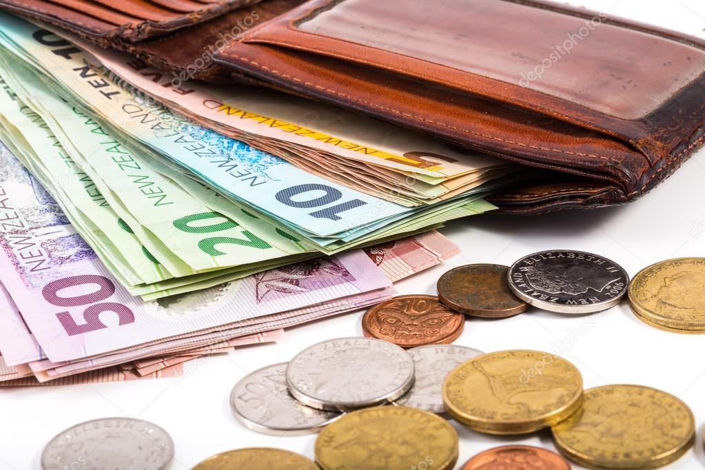 Notes And Coins In New Zealand Currency Stock Photo Image By C Lostation