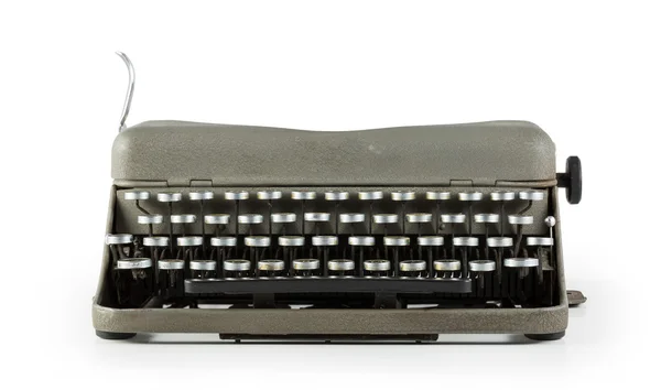Ročník psací stroj izolované na bílém pozadí — Stock fotografie
