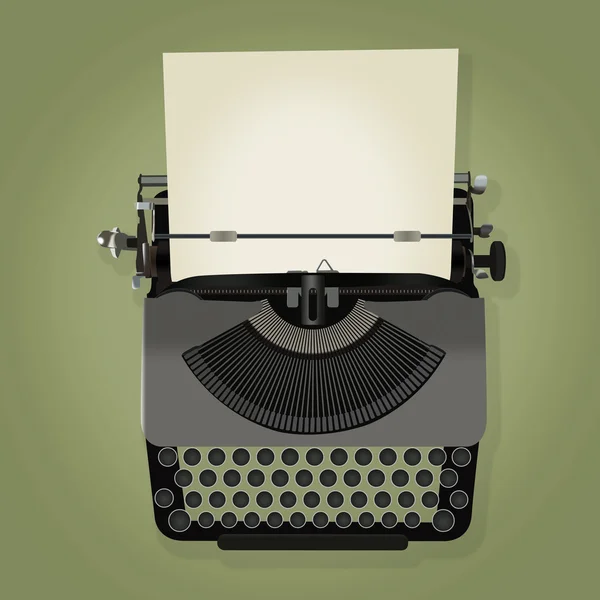Illusztráció: vintage írógép — Stock Fotó