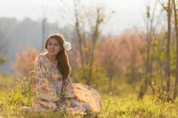 Ritratto di asiatica donna tradizionale — Foto Stock