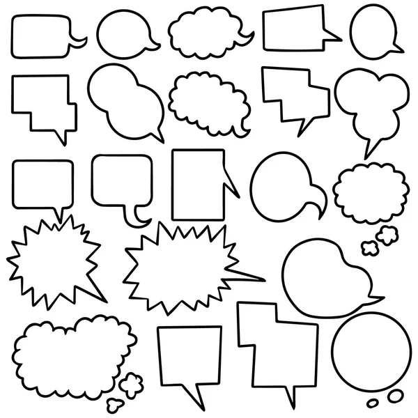 Vector set of speech bubbles — Stock Vector