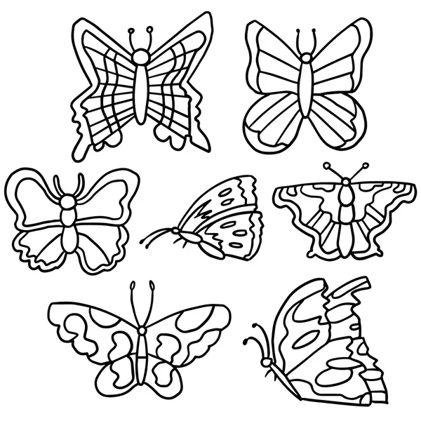 Vector conjunto de mariposa — Archivo Imágenes Vectoriales
