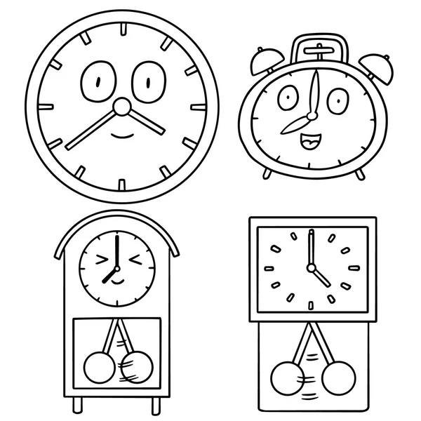 Vector conjunto de reloj — Vector de stock