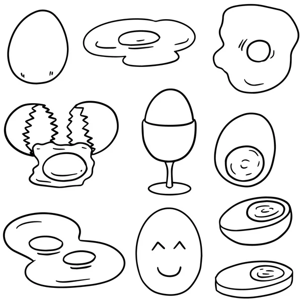 向量集的蛋 — 图库矢量图片