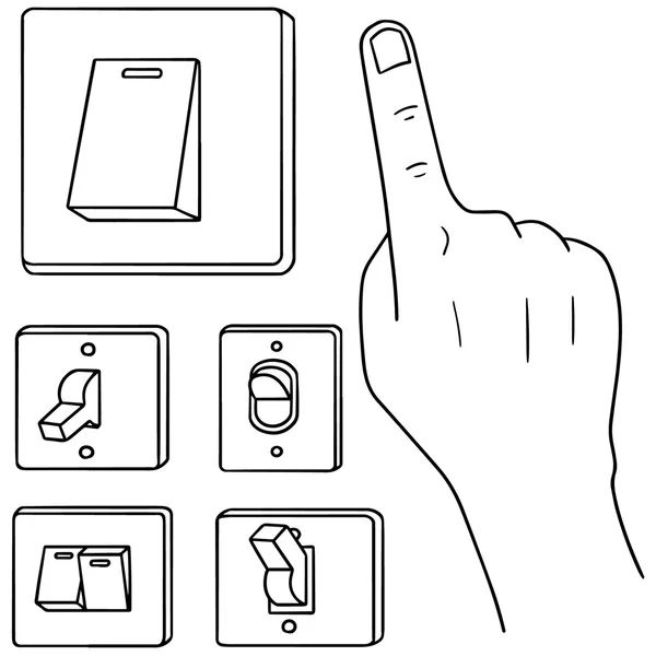 elektrik anahtarı vektör kümesi