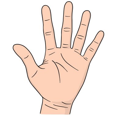 çizgi film el vektör kümesi