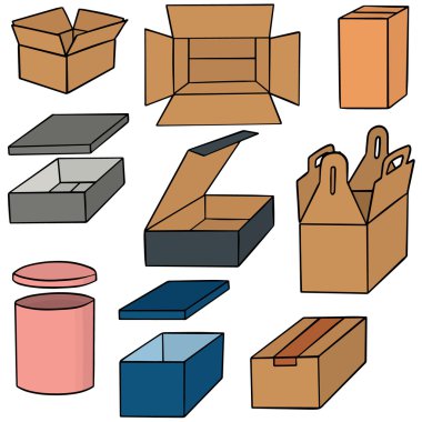 kutu vektör kümesi