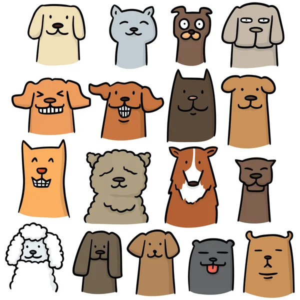 Vector conjunto de perro — Vector de stock