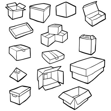 kutu vektör kümesi