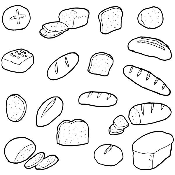 Serie vettoriale di pane — Vettoriale Stock