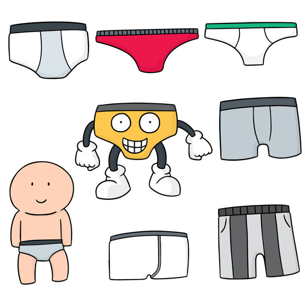 векторный набор белья
