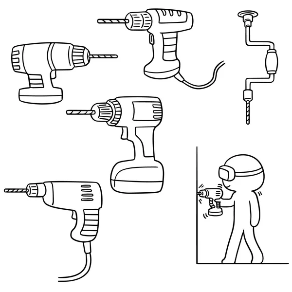 Set vektor dari bor - Stok Vektor