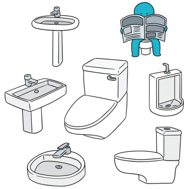 Sıhhi tesisat vektör kümesi