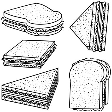vektör sandviç kümesi