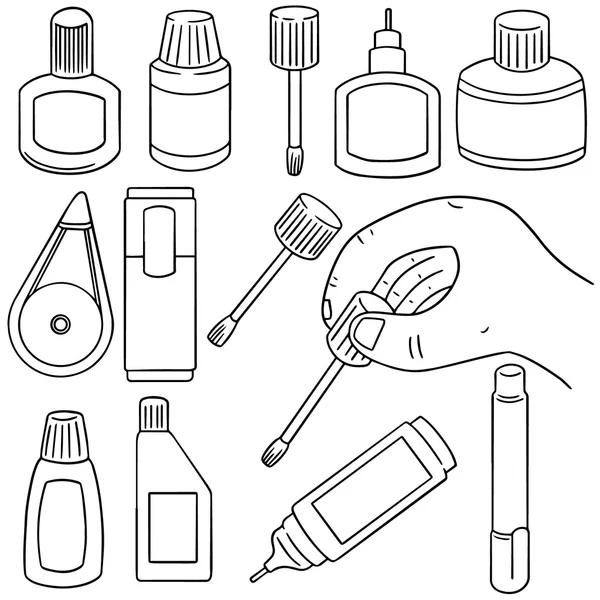 sıvı düzeltmek vektör set