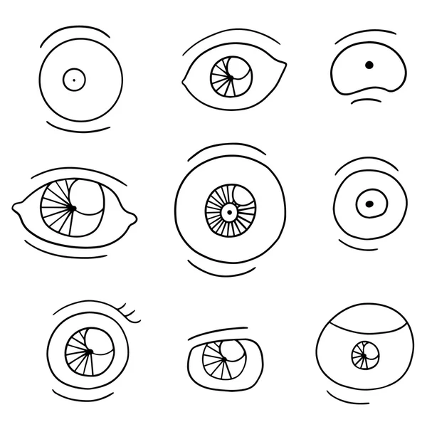 눈의 벡터 세트 — 스톡 벡터
