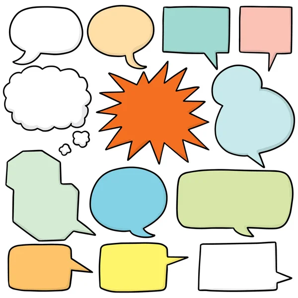 Konuşma Baloncukları Vektör Kümesi