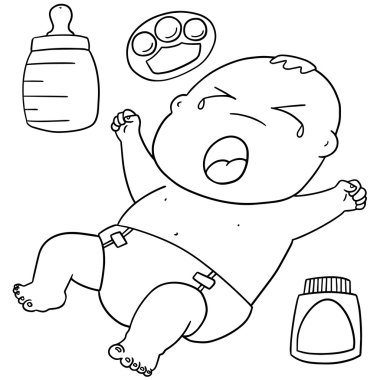 Bebek vektör kümesi