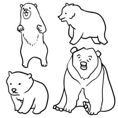 ayı vektör kümesi