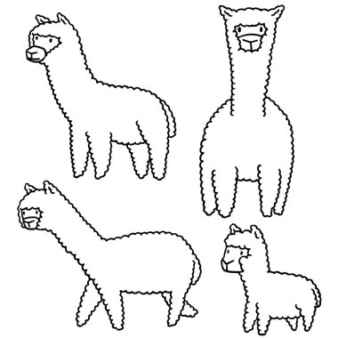 alpaka vektör kümesi