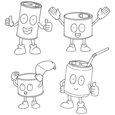 vektör kümesi çizgi film