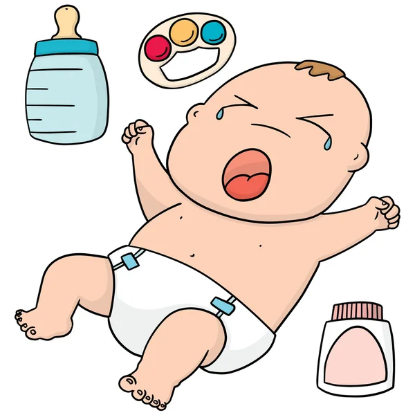 赤ちゃんのベクトルを設定 — ストックベクタ