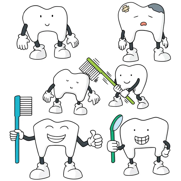 Jeu de dents vectorielles — Image vectorielle