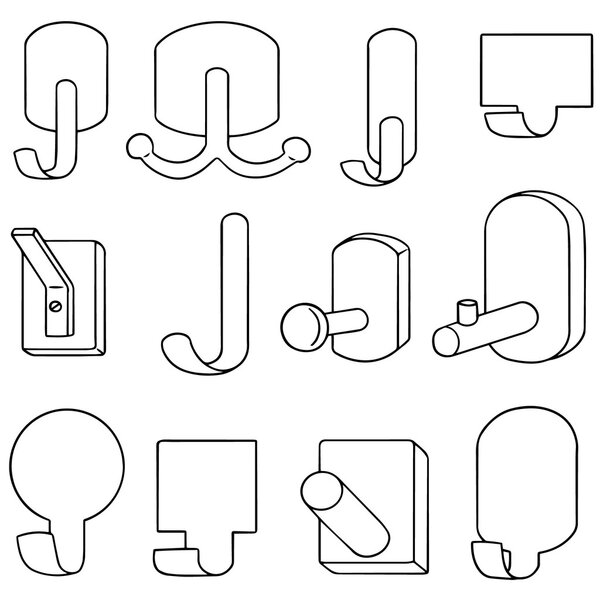 векторный набор крючка
