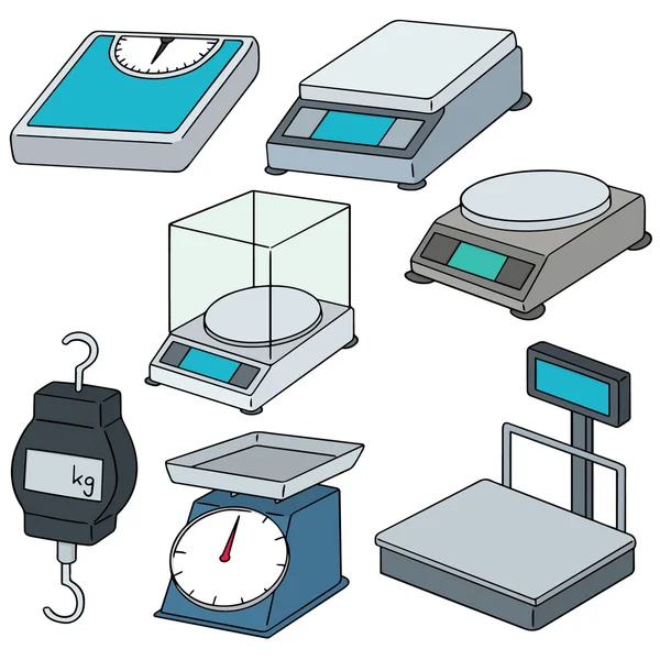 Insieme vettoriale della pesatrice — Vettoriale Stock