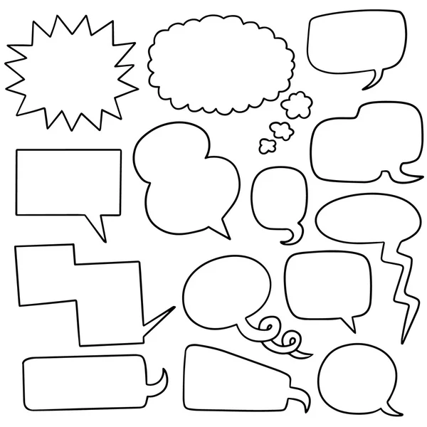 stock vector vector set of speech bubbles