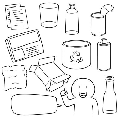 geri dönüşüm öğe kümesi vektör