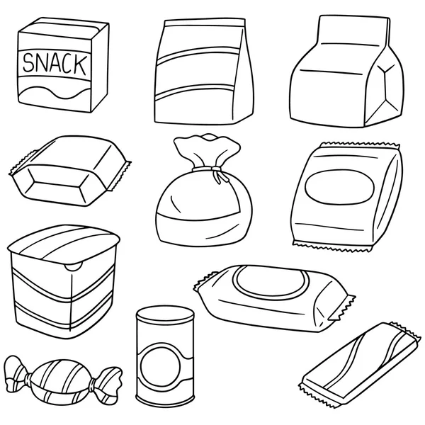 Vector set snack — Stockvector