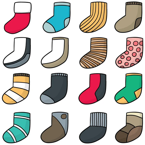 Ensemble vectoriel de chaussettes — Image vectorielle